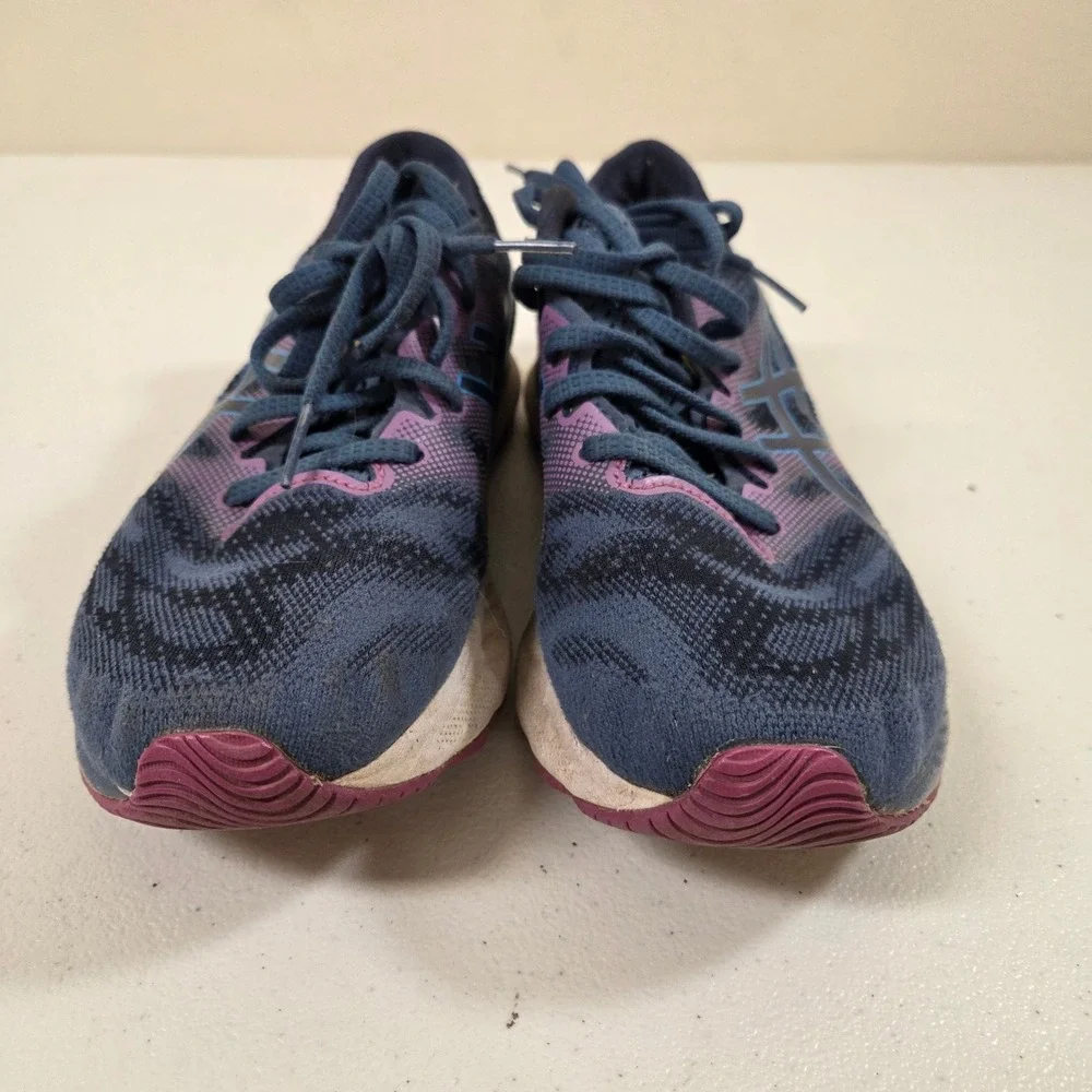 ASICS GEL-Nimbus 23 Womens 8.5‎ Wide Running Shoes French Blue 1012A884